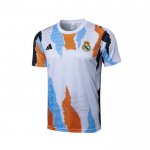 Camiseta de Entrenamiento Real Madrid 2024-2025 Blanco y Amarillo