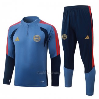 Chandal de Sudadera del Bayern Munich Nino 2026-2027 Azul Gris