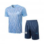 Chandal del Manchester City Manga Corta 2024-2025 Azul - Pantalon Corto
