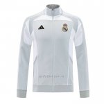 Chaqueta del Real Madrid 2025-2026 Gris Blanco