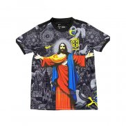 Tailandia Camiseta Brasil Jesus 2025 Negro