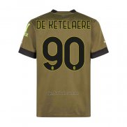 Camiseta AC Milan Jugador De Ketelaere Tercera 2022-2023