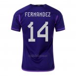 Camiseta Argentina Jugador Fernandez Segunda 2022