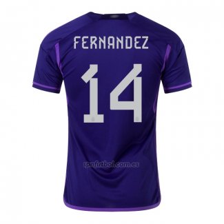 Camiseta Argentina Jugador Fernandez Segunda 2022