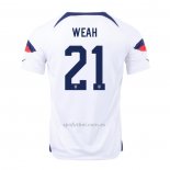 Camiseta Estados Unidos Jugador Weah Primera 2022