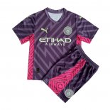 Camiseta Manchester City Portero Nino 2023-2024 Purpura