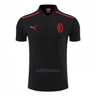 Camiseta Polo del AC Milan 2022-2023 Negro