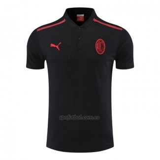 Camiseta Polo del AC Milan 2022-2023 Negro