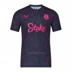 Camiseta Pre Partido del Everton 2025-2026 Azul Rosa