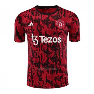 Camiseta de Entrenamiento Manchester United 2023-2024 Rojo