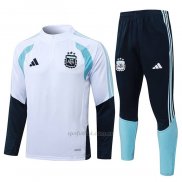 Chandal de Sudadera del Argentina Nino 2025-2026 Blanco