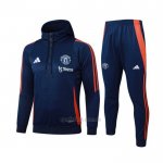 Chandal de Sudadera del Manchester United 2024-2025 Azul