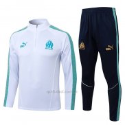 Chandal de Sudadera del Olympique Marsella Nino 2025-2026 Blanco