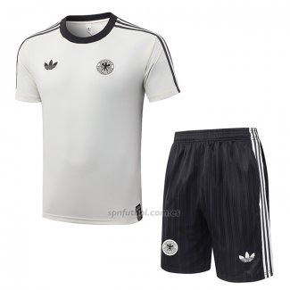 Chandal del Alemania Manga Corta 2026-2027 Crema - Pantalon Corto