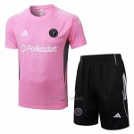 Chandal del Inter Miami Manga Corta 2025-2026 Rosa - Pantalon Corto