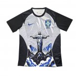 Tailandia Camiseta Brasil Jesus 2026 Gris Negro