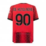 Camiseta AC Milan Jugador De Ketelaere Primera 2023-2024