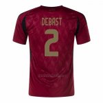 Camiseta Belgica Jugador Debast Primera 2024