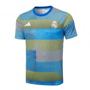 Camiseta de Entrenamiento Real Madrid 2025-2026 Azul Verde