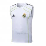 Camiseta de Entrenamiento Real Madrid Sin Mangas 2025-2026 Blanco Verde