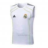 Camiseta de Entrenamiento Real Madrid Sin Mangas 2025-2026 Blanco Verde