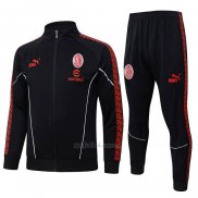 Chandal de Chaqueta del AC Milan Nino 2025-2026 Negro
