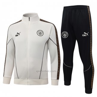 Chandal de Chaqueta del Manchester City Nino 2026-2027 Crema