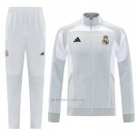 Chandal de Chaqueta del Real Madrid 2025-2026 Nino Gris Blanco
