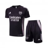 Chandal del Arsenal Manga Corta 2024-2025 Gris Oscuro - Pantalon Corto