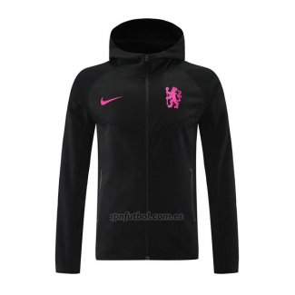 Chaqueta con Capucha del Chelsea 2024-2025 Negro