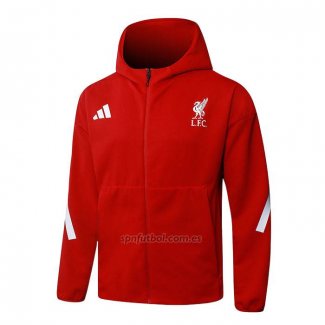 Chaqueta con Capucha del Liverpool 2025-2026 Rojo