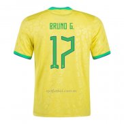 Camiseta Brasil Jugador Bruno G. Primera 2022