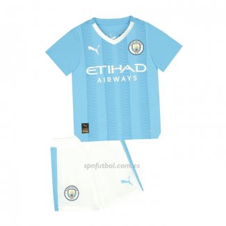 Camiseta Manchester City Primera Nino 2023-2024