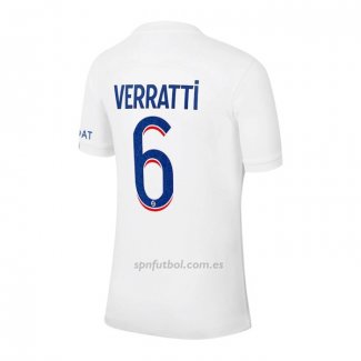 Camiseta Paris Saint-Germain Jugador Verratti Tercera 2022-2023