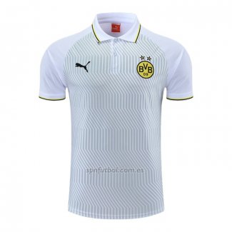 Camiseta Polo del Borussia Dortmund 2022-2023 Blanco y Verde