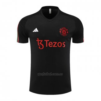 Camiseta de Entrenamiento Manchester United 2023-2024 Negro