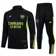 Chandal de Sudadera del Arsenal 2023-2024 Negro