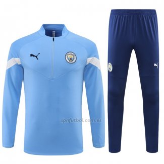 Chandal de Sudadera del Manchester City 2022-2023 Azul