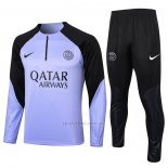 Chandal de Sudadera del Paris Saint-Germain Nino 2023-2024 Violeta Claro