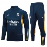 Chandal de Sudadera del Real Madrid Nino 2023-2024 Azul