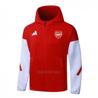 Chaqueta con Capucha del Arsenal 2025-2026 Rojo