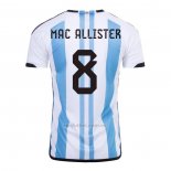 Camiseta Argentina Jugador Mac Allister Primera 2022