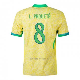 Camiseta Brasil Jugador L.Paqueta Primera 2024