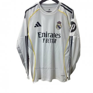 Camiseta Real Madrid Primera Manga Larga 2025-2026