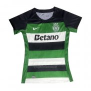 Camiseta Sporting Primera Mujer 2024-2025