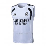 Camiseta de Entrenamiento Real Madrid Sin Mangas 2025-2026 Blanco