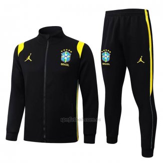 Chandal de Chaqueta del Brasil 2026-2027 Negro Amarillo