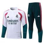 Chandal de Sudadera del Real Madrid Nino 2026-2027 Blanco
