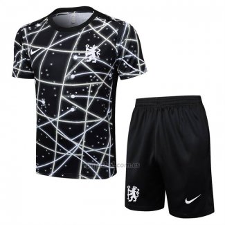 Chandal del Chelsea Manga Corta 2025-2026 Negro - Pantalon Corto