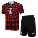 Chandal del Flamengo Manga Corta 2025-2026 Negro Rojo - Pantalon Corto